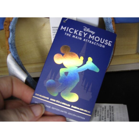 Disney Mickey Mouse The Main Attraction 50th Anniversary Ear Headband With Cowbo - Picture 3 of 3